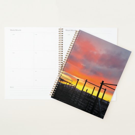 Corral bij zonsondergang Planner (Display)