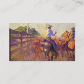 Corral Dust, 1915, door Maynard Dixon Visitekaartje (Voorkant)