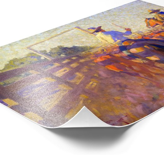 Corral Dust van Maynard Dixon Foto Afdruk (Hoek)