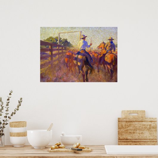 Corral Dust van Maynard Dixon Poster (Keuken)