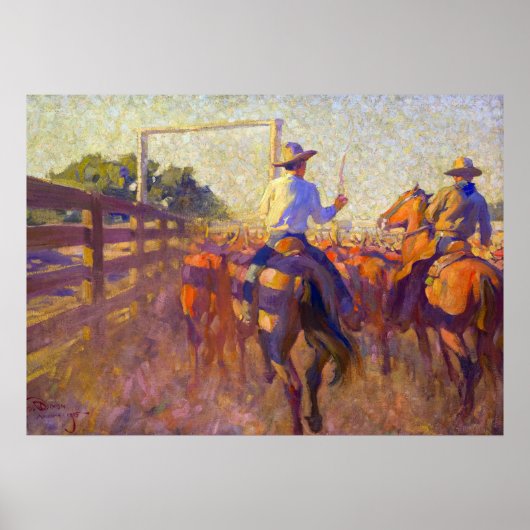 Corral Dust van Maynard Dixon Poster (Voorkant)