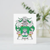 Corral Family Crest Briefkaart (Staand voorkant)