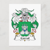 Corral Family Crest Briefkaart (Voorkant)