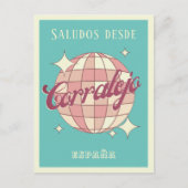 Corralejo Spanje vakantie retro Briefkaart (Voorkant)