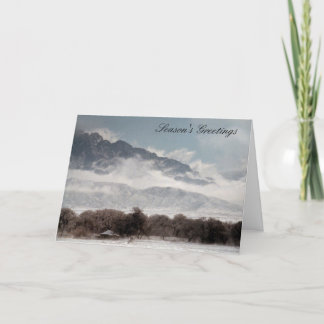 Corrales Sneeuw Feestdagen Kaart