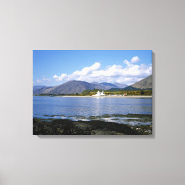 Corran Lighthouse Loch Linnhe Scotland Canvas Afdruk