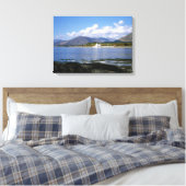Corran Lighthouse Loch Linnhe Scotland Canvas Afdruk (Insitu (Slaapkamer))