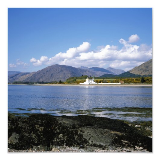 Corran Lighthouse Loch Linnhe Scotland Foto Afdruk (Voorkant)