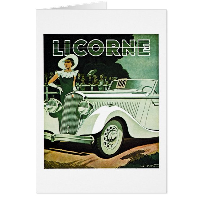 Corre-La Licorne -  reclame (Voorkant)