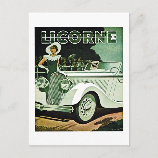 Corre-La Licorne -  reclame Briefkaart (Voorkant)