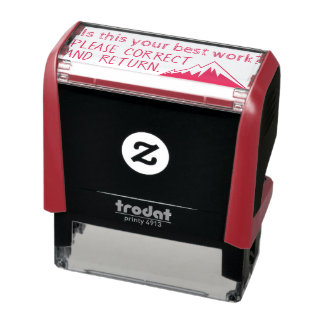 Correct en Return Teacher Stamp Zelfinktende Stempel