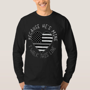 Correct functionaris Vriendin Wife Heart America T-shirt