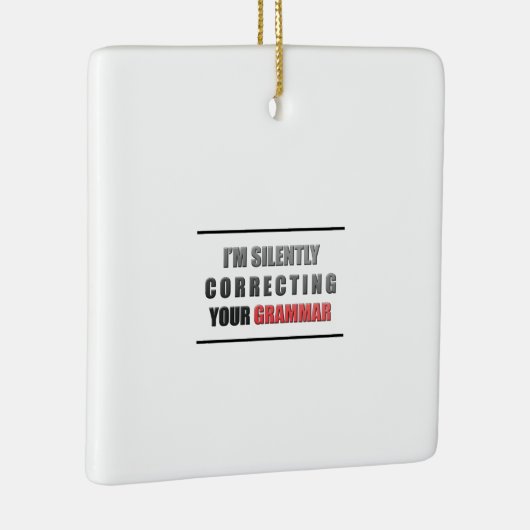 Correct Grammar Keramisch Ornament (Rechts)