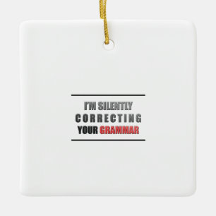 Correct Grammar Keramisch Ornament