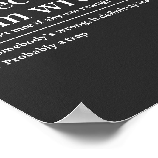 Correct me als ik het mis heb poster (Hoek)