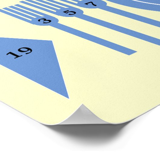 Correcte formele Sjabloon voor schijfplaatsing Poster (Hoek)