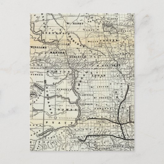 Correcte kaart van Dakota (Voorkant)