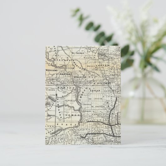 Correcte kaart van Dakota (Staand voorkant)