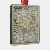Correcte kaart van Dakota Metalen Ornament (Rechts)