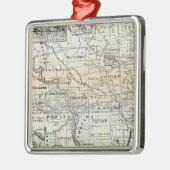 Correcte kaart van Dakota Metalen Ornament (Links)