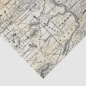 Correcte kaart van Dakota Tissuepapier (Detail)