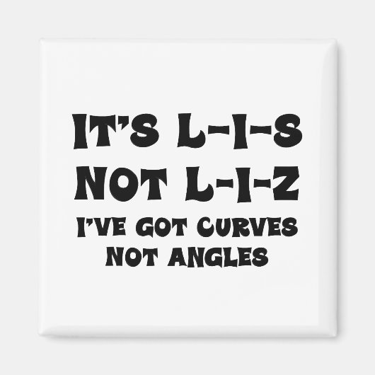 Correcte spelling van Lis Magneet (Voorkant)