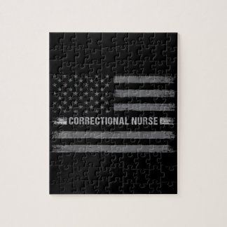 Correcte verpleegkundige Amerikaanse vlag gezondh Legpuzzel