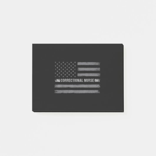 Correcte verpleegkundige Amerikaanse vlag gezondh Post-it® Notes (Voorkant)