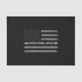 Correcte verpleegkundige Amerikaanse vlag gezondh Tissuepapier