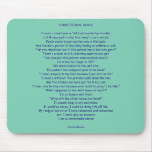 Correcte verpleegkundige muismat