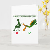 Correcte Werkhouding Duikuitrusting Duiken Kaart (Gele Bloem)