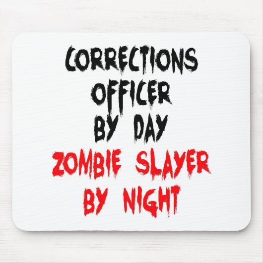 Correctie agent Zombie Slayer Muismat (Voorkant)