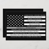 Correctie functionarissen bidden Dunne Grijze lijn Bedankkaart (Voorkant / Achterkant)