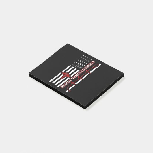 Correctie Nurse USA Vlag Nursing RN Post-it® Notes (Schuin)