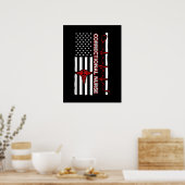 Correctie Nurse USA Vlag Nursing RN Poster (Keuken)