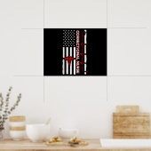 Correctie Nurse USA Vlag Nursing RN Poster (Keuken)