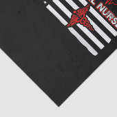 Correctie Nurse USA Vlag Nursing RN Tissuepapier (Detail)