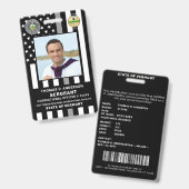 Correctie Officier Foto Logo Gevangenis Gevangenis Badge (Voor- en achterkant)