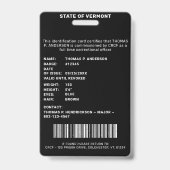 Correctie Officier Foto Logo Gevangenis Gevangenis Badge (Achterkant)