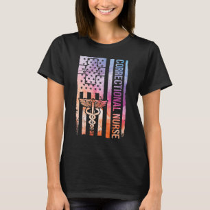 Correctie voor zenuwuitstorting Amerikaanse vlag T-shirt
