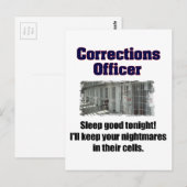 Correctieambtenaar Nightmares Briefkaart (Voorkant / Achterkant)