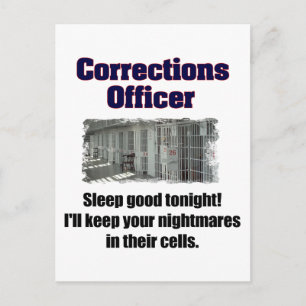 Correctieambtenaar Nightmares Briefkaart