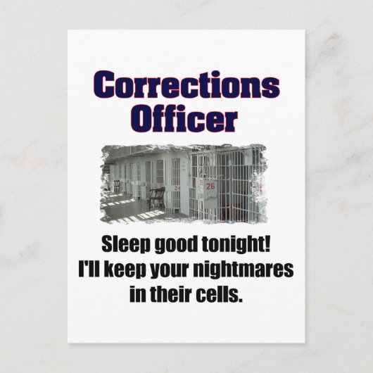 Correctieambtenaar Nightmares Briefkaart (Voorkant)