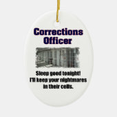 Correctieambtenaar Nightmares Keramisch Ornament (Voorkant)