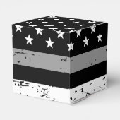 Correctiebeambte Afstuderen dunne grijze lijn Bedankdoosjes (Achterkant)