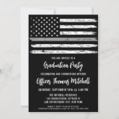 Correctiebeambte in grijs Afstuderen Kaart (Voorkant)