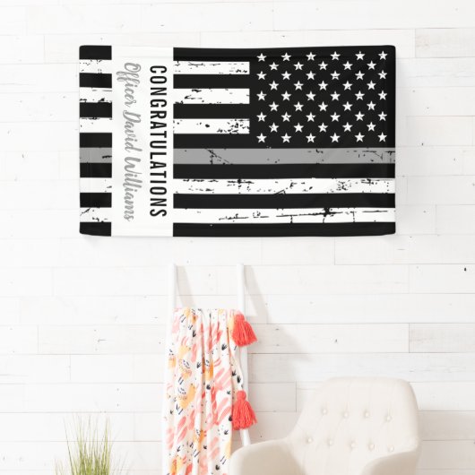 Correctiebeambte Thin Grey Line Party Banner (Insitu)