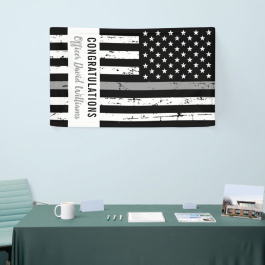 Correctiebeambte Thin Grey Line Party Banner (Beurs)