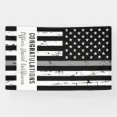 Correctiebeambte Thin Grey Line Party Banner (Horizontaal)