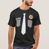 Correctiebeambte Uniform Halloween Costume T-shirt (Voorkant)